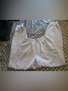 Light blue Embroidered Sweatpants